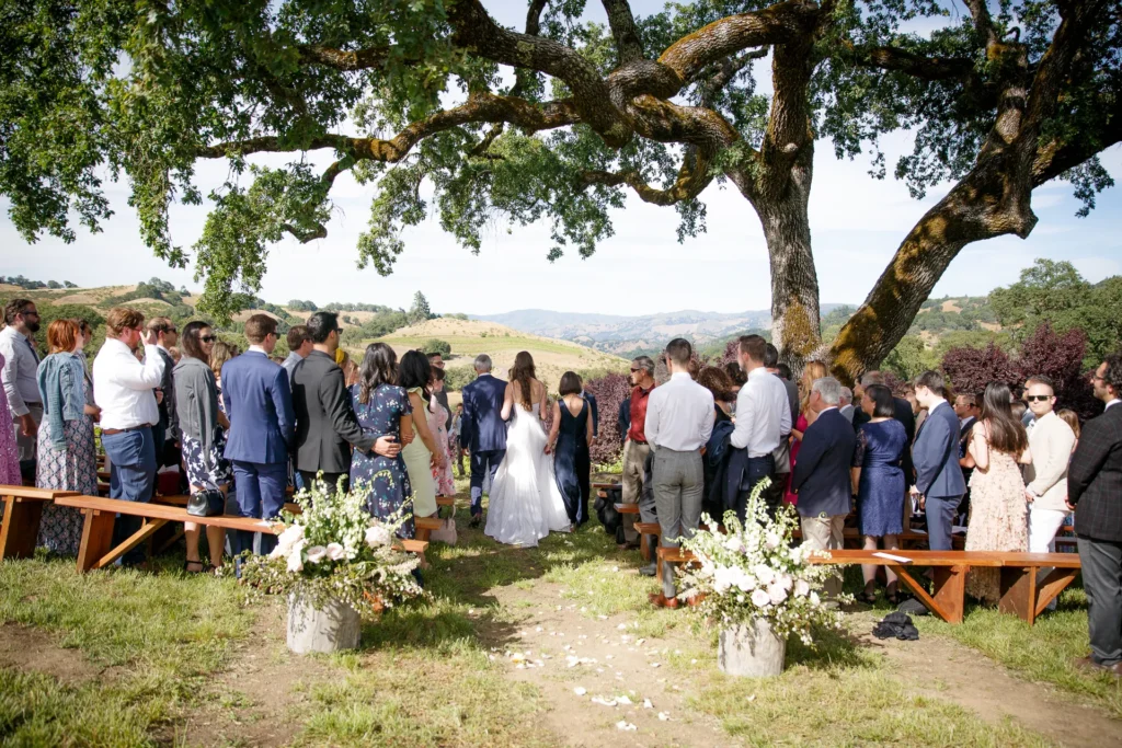 Wedding Ceremony Under Oak Tree