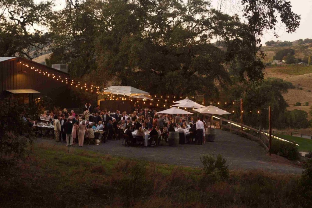 Outdoor Dining Wedding